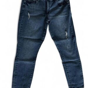 JustFab Dark Indigo Skinny Jeans